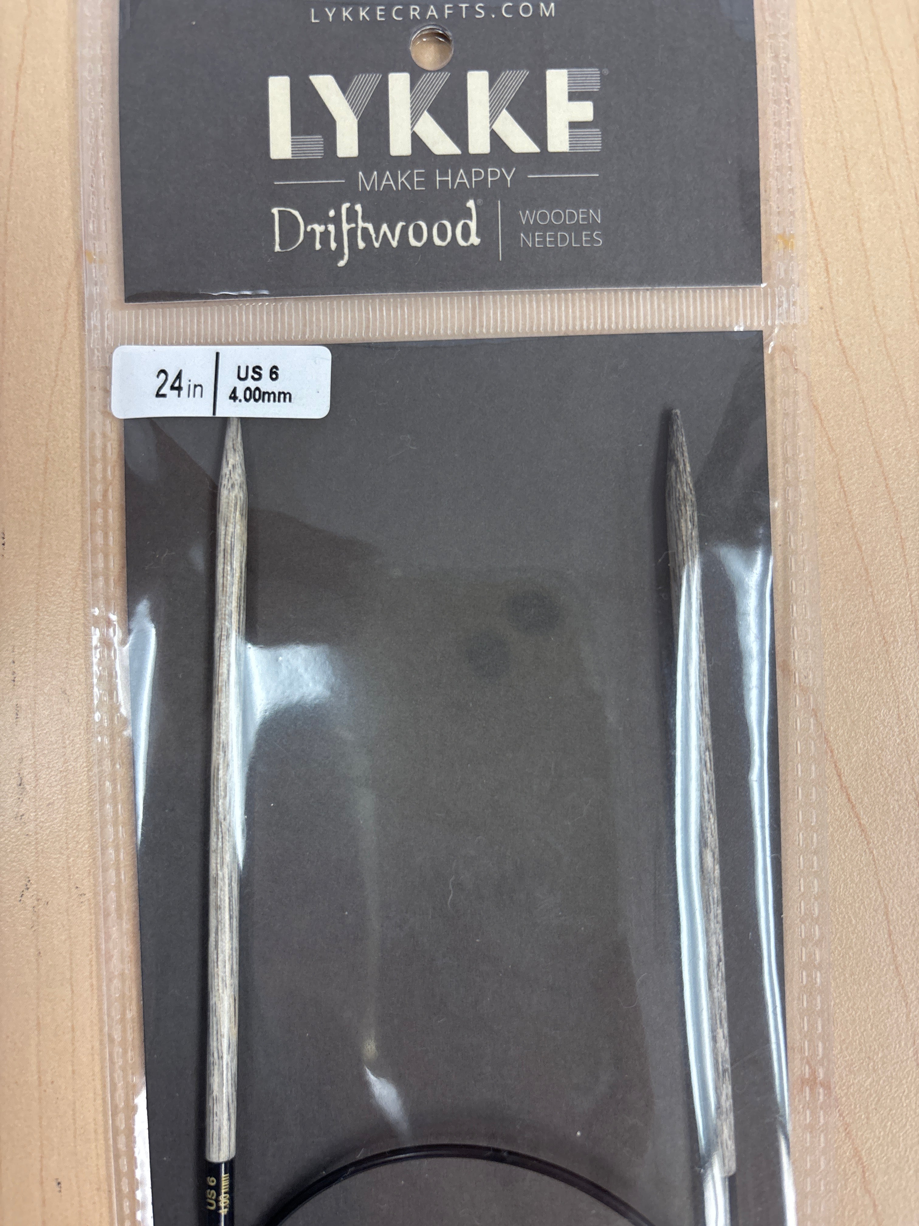 Lykke Driftwood 24” circular knitting needles