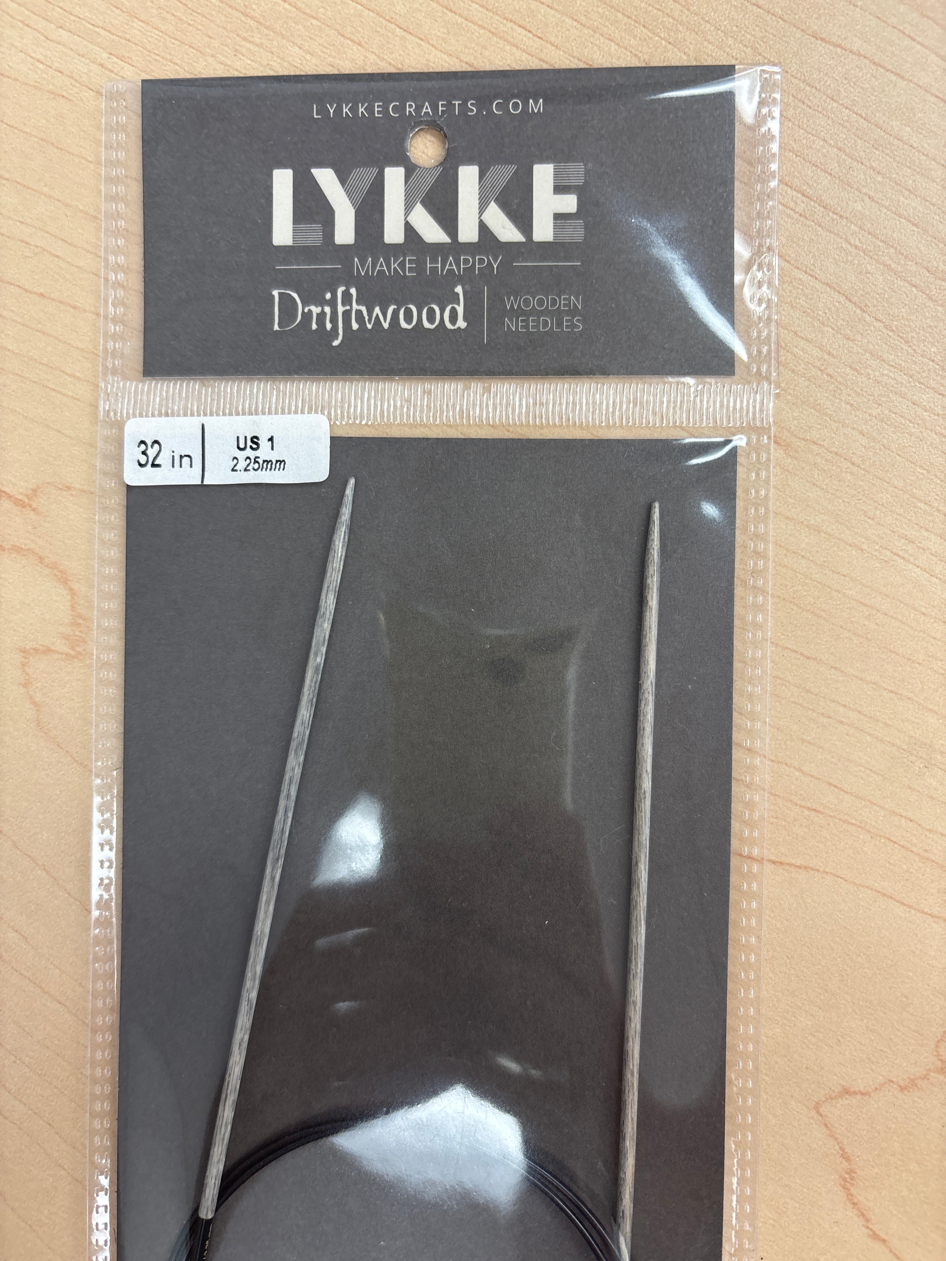 Lykke Driftwood 32” circular knitting needles