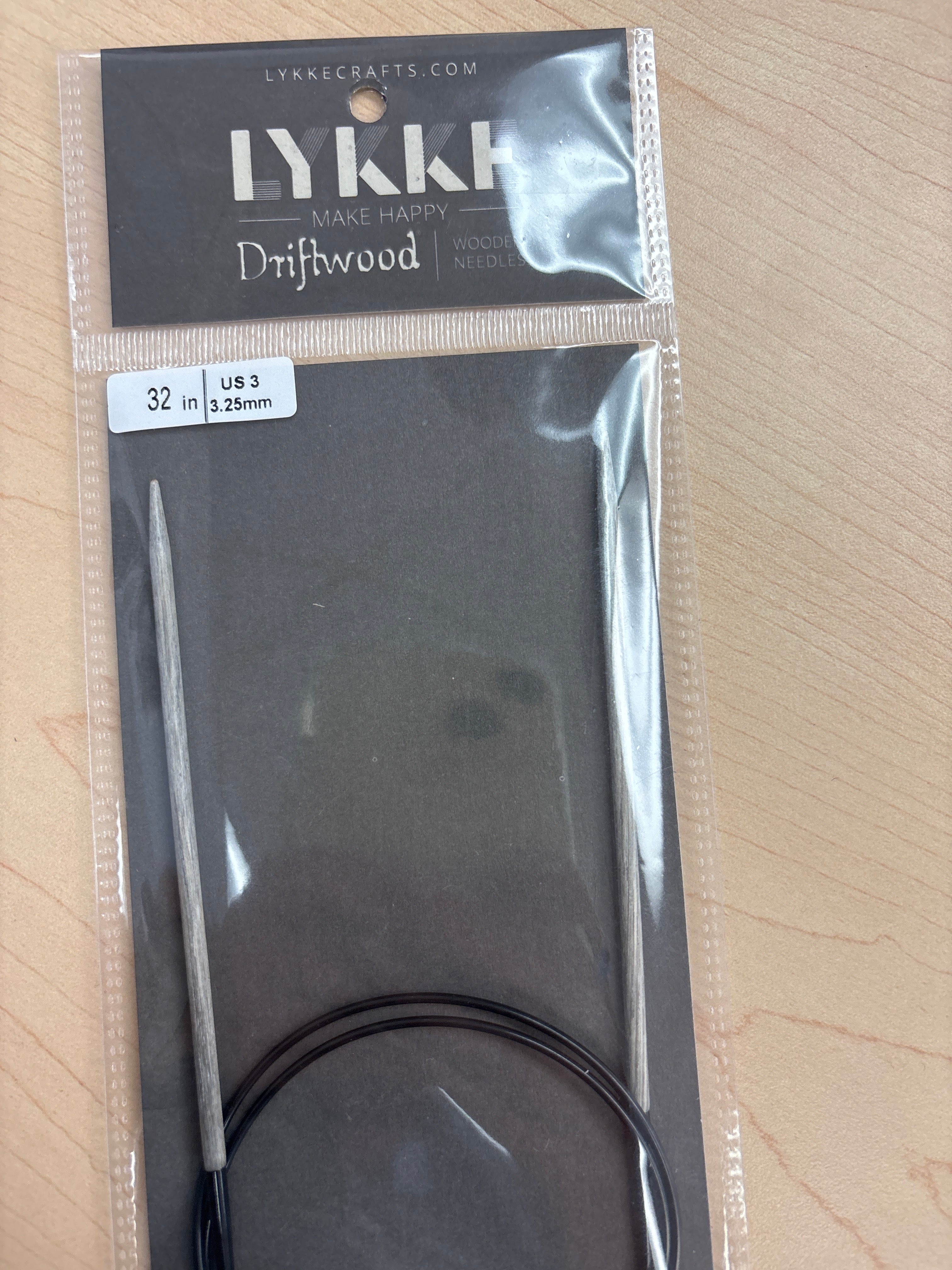 Lykke Driftwood 32” circular knitting needles