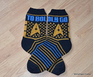 Star Trek Sock-a-long- Intermediate Level Knit