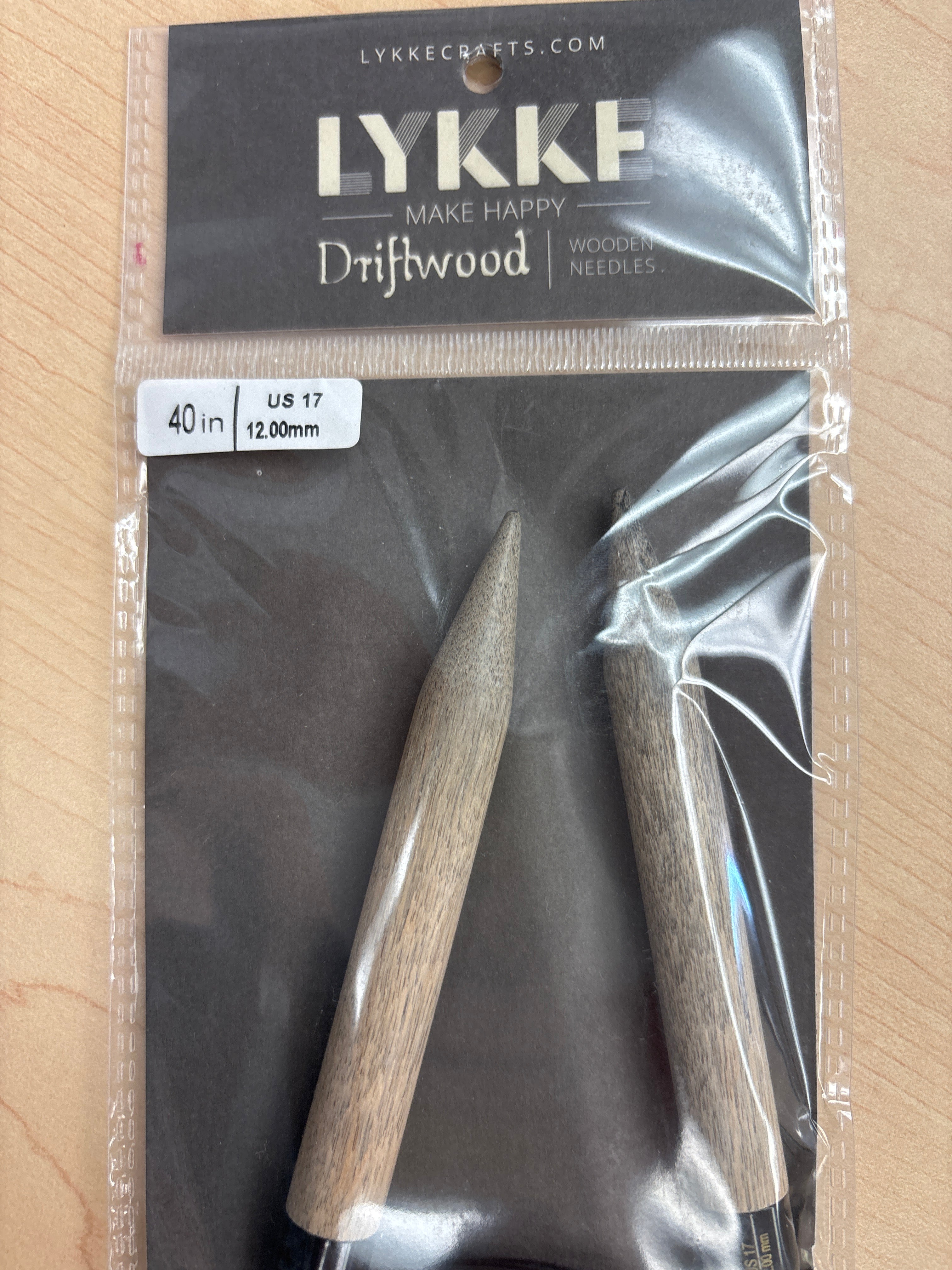Lykke Driftwood 40” circular knitting needles