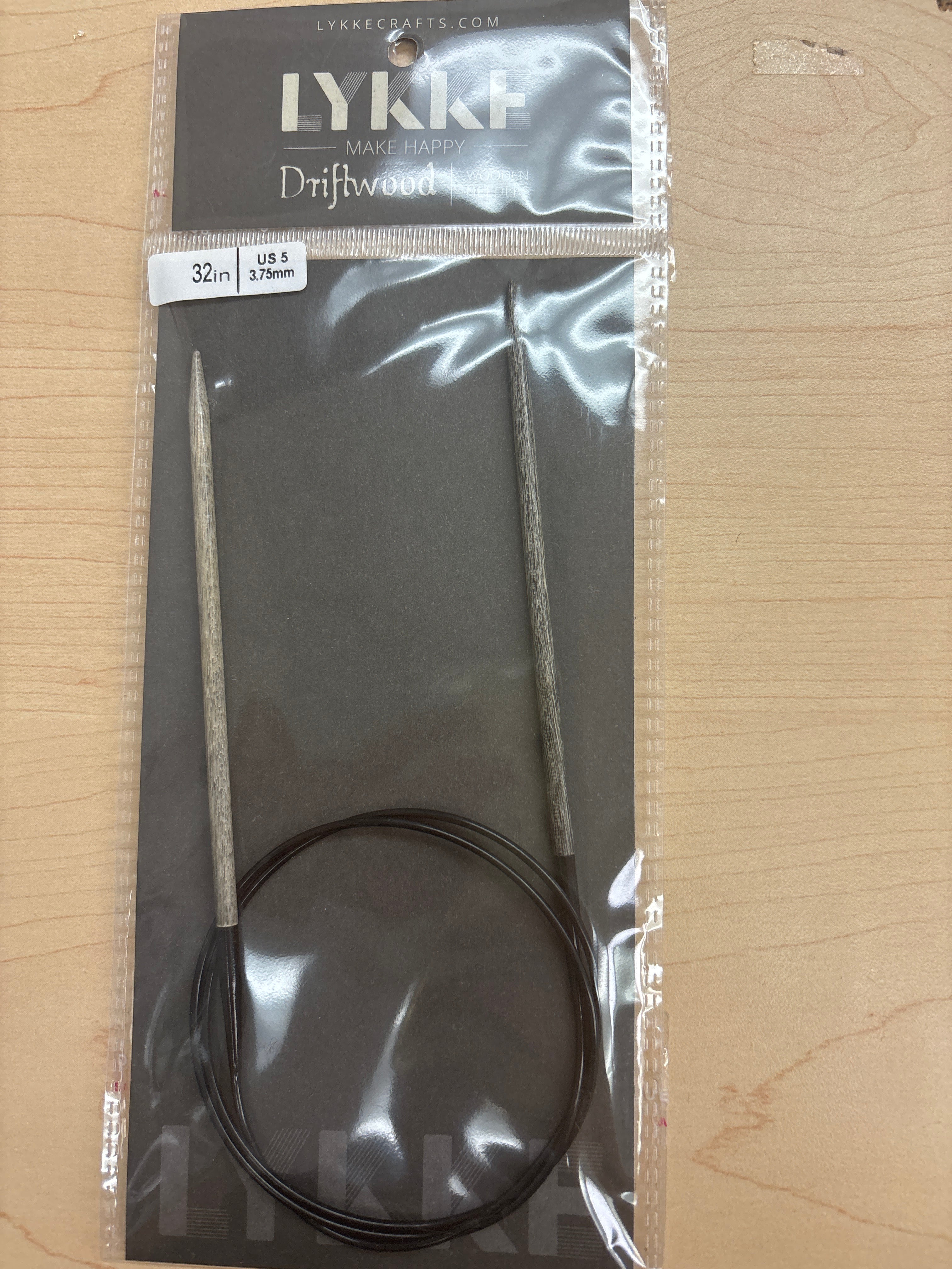 Lykke Driftwood 32” circular knitting needles