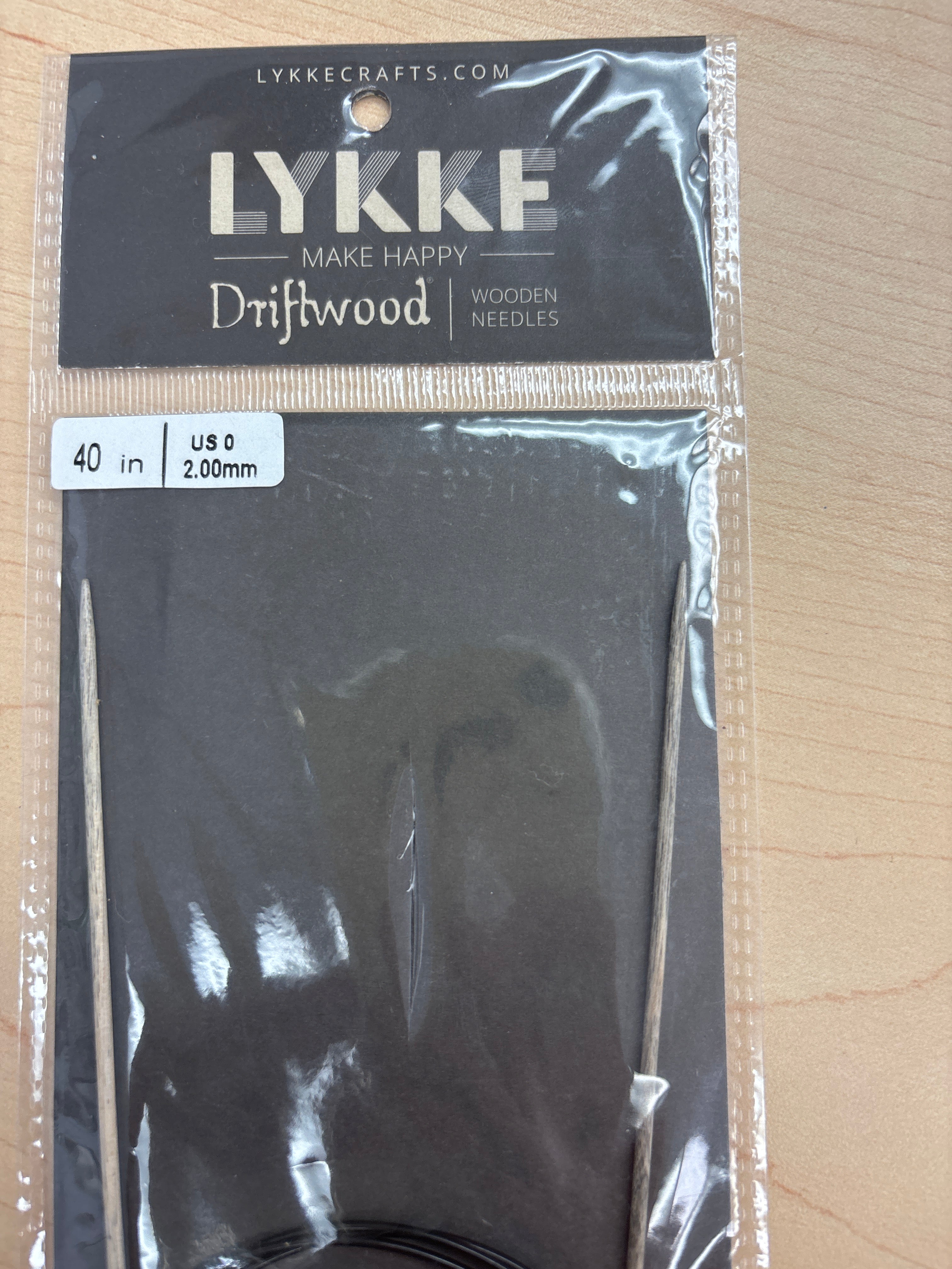 Lykke Driftwood 40” circular knitting needles