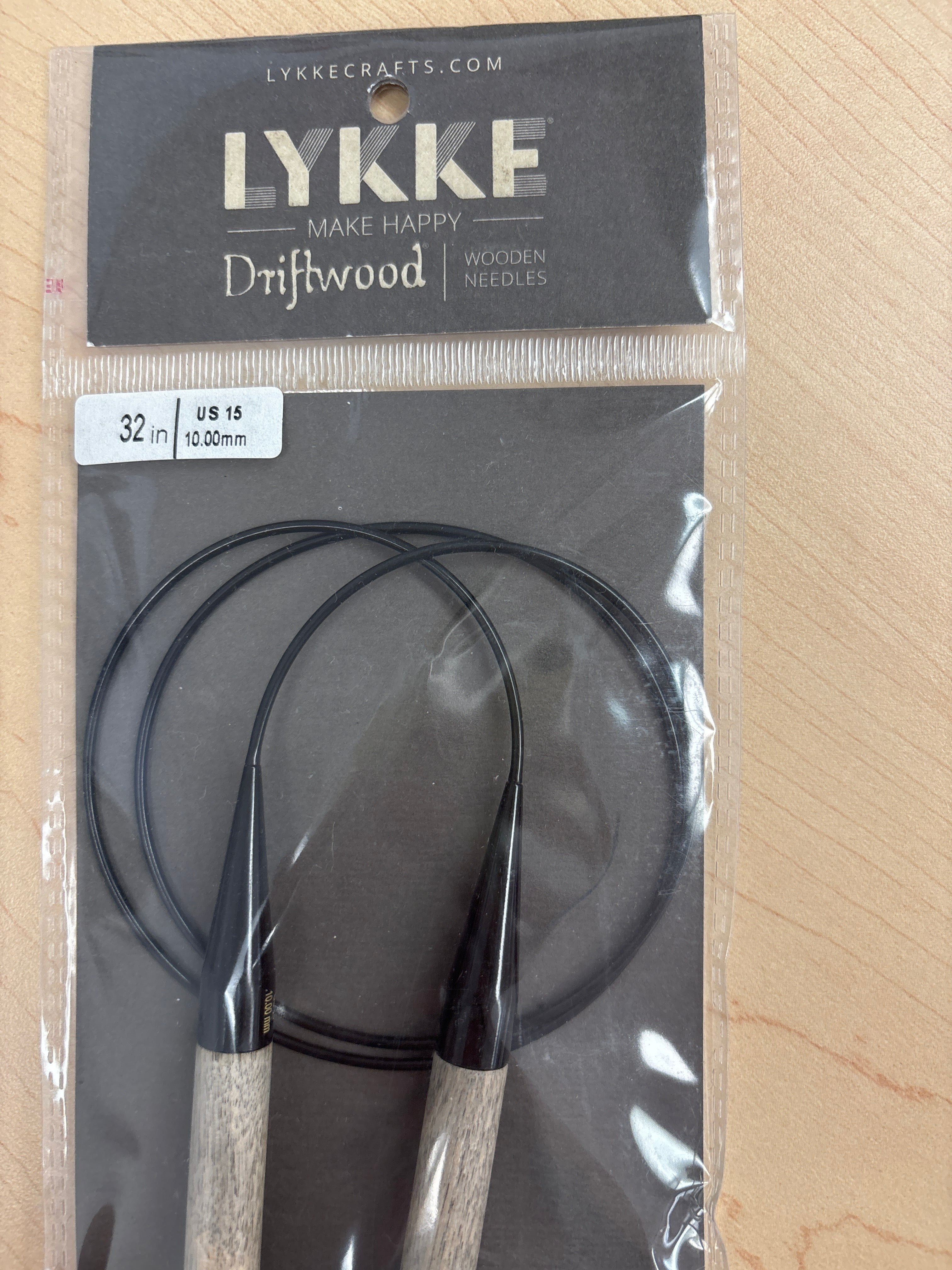 Lykke Driftwood 32” circular knitting needles