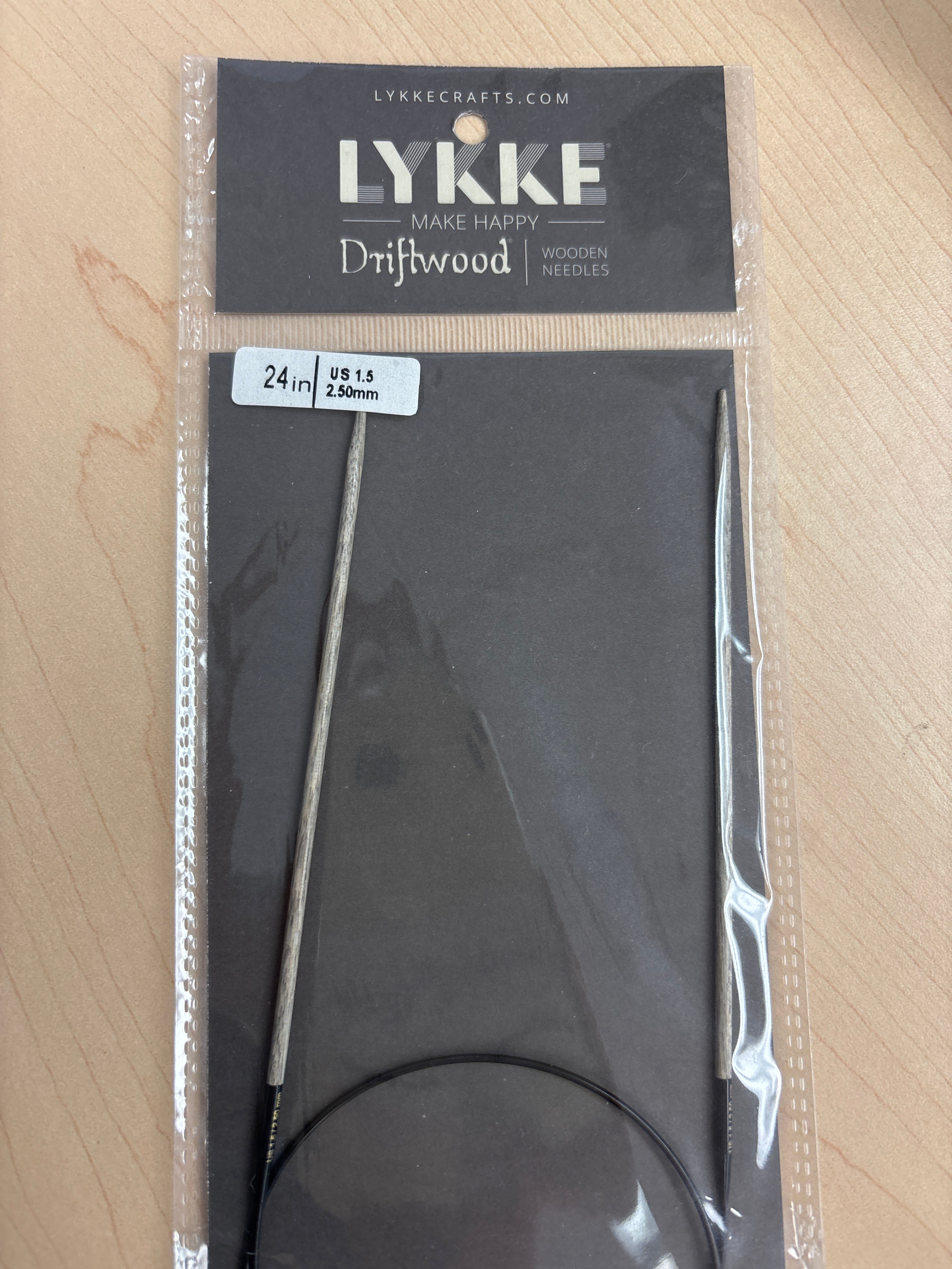 Lykke Driftwood 24” circular knitting needles