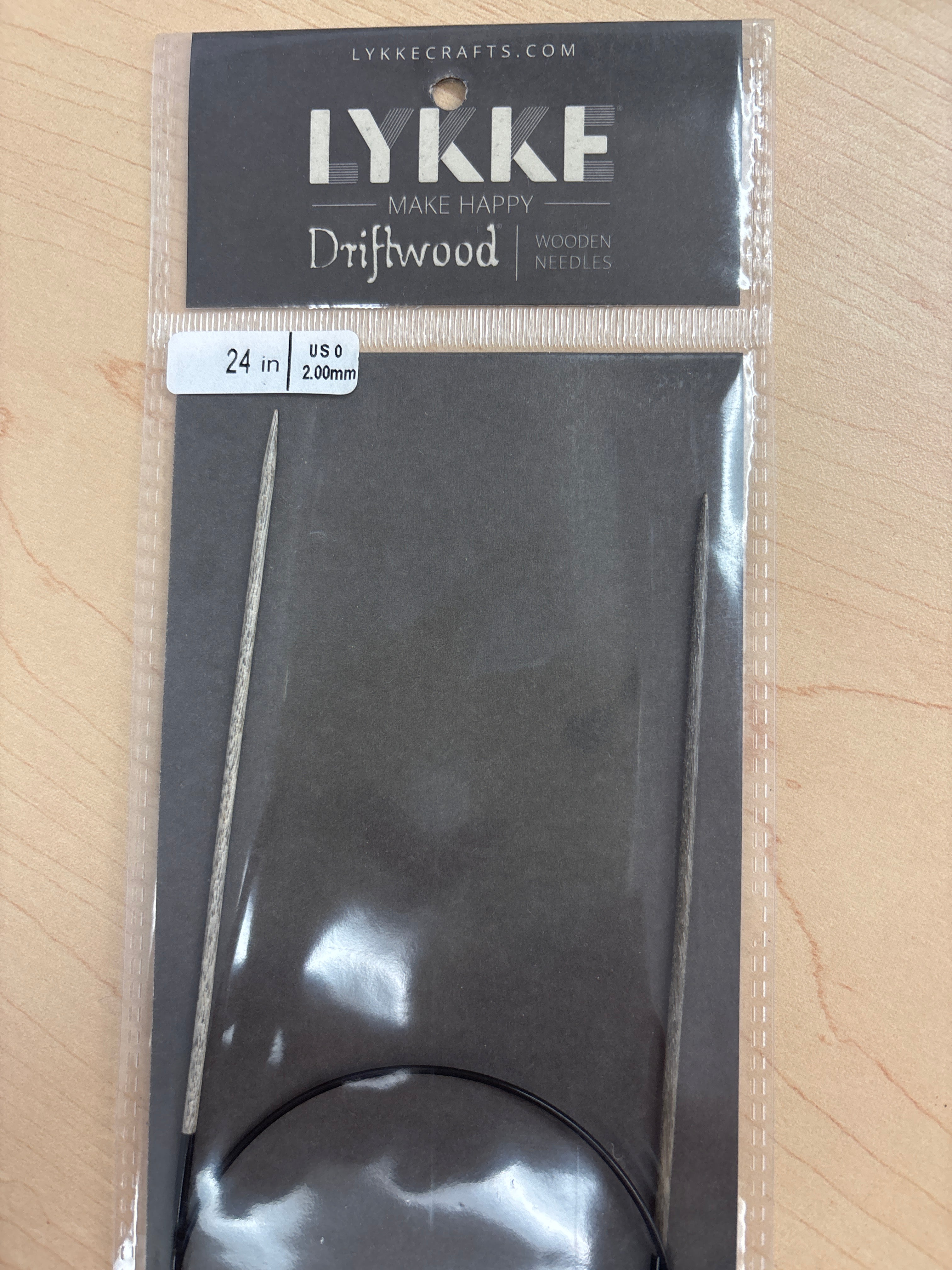 Lykke Driftwood 24” circular knitting needles