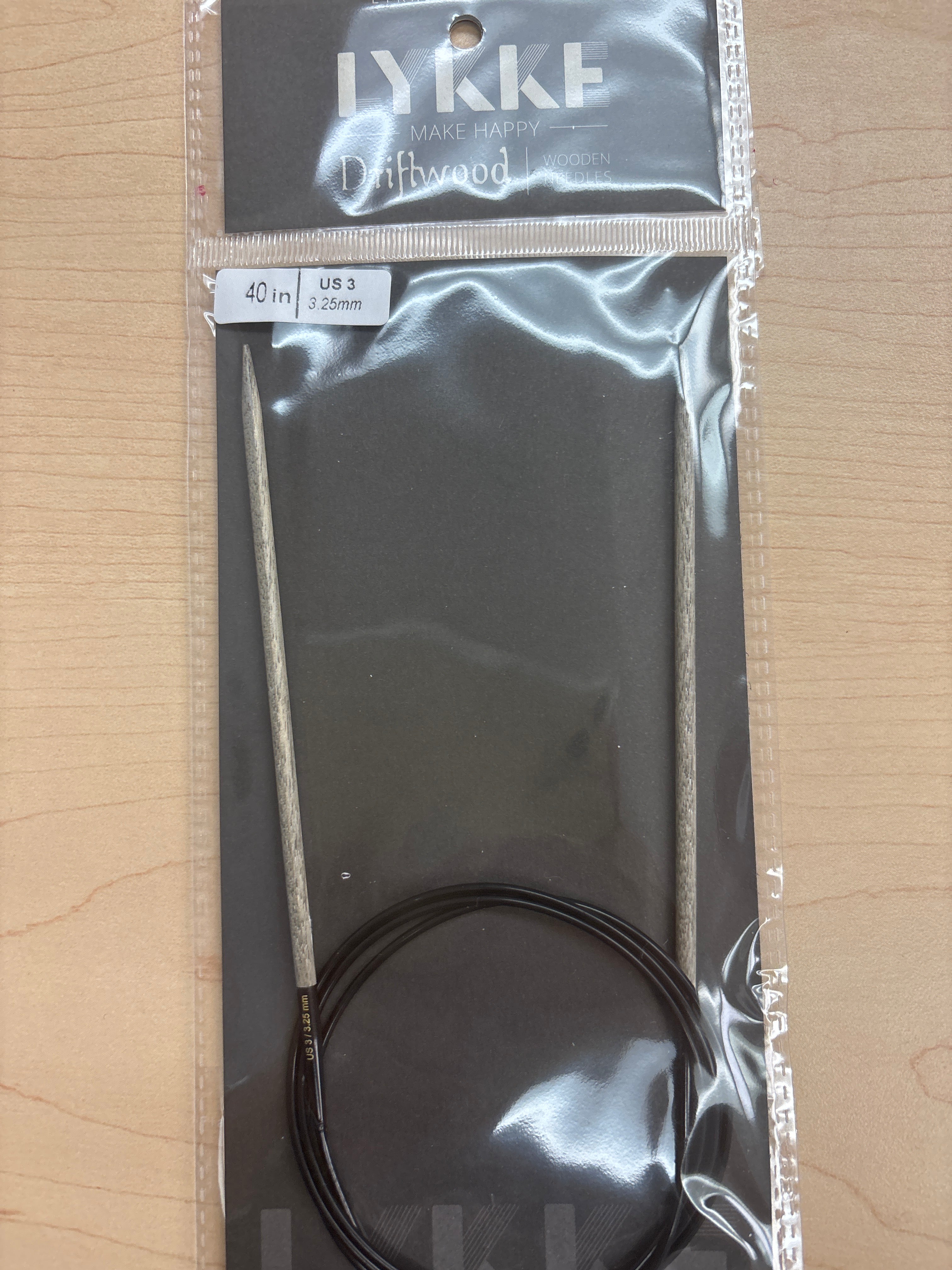 Lykke Driftwood 40” circular knitting needles