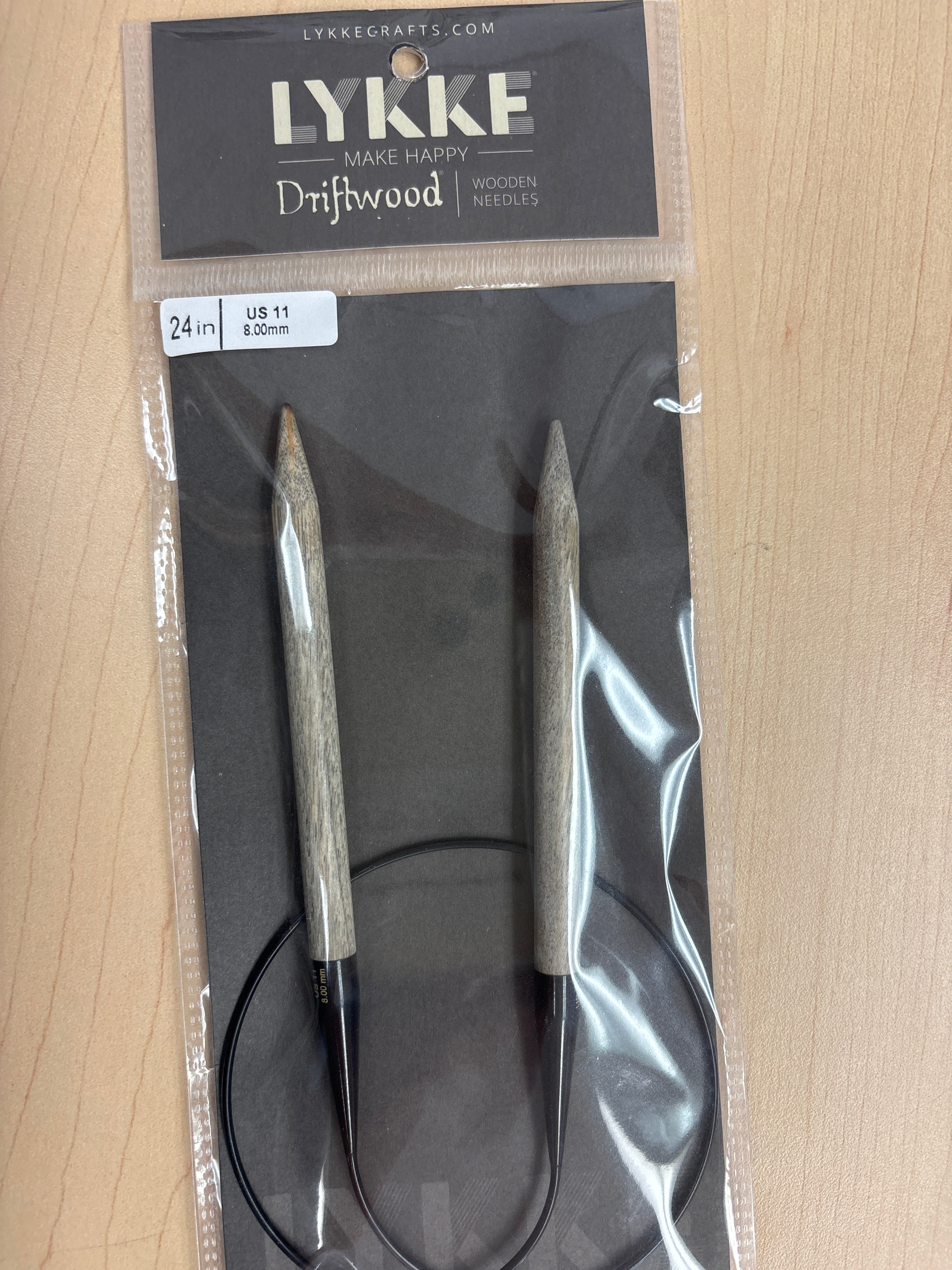 Lykke Driftwood 24” circular knitting needles