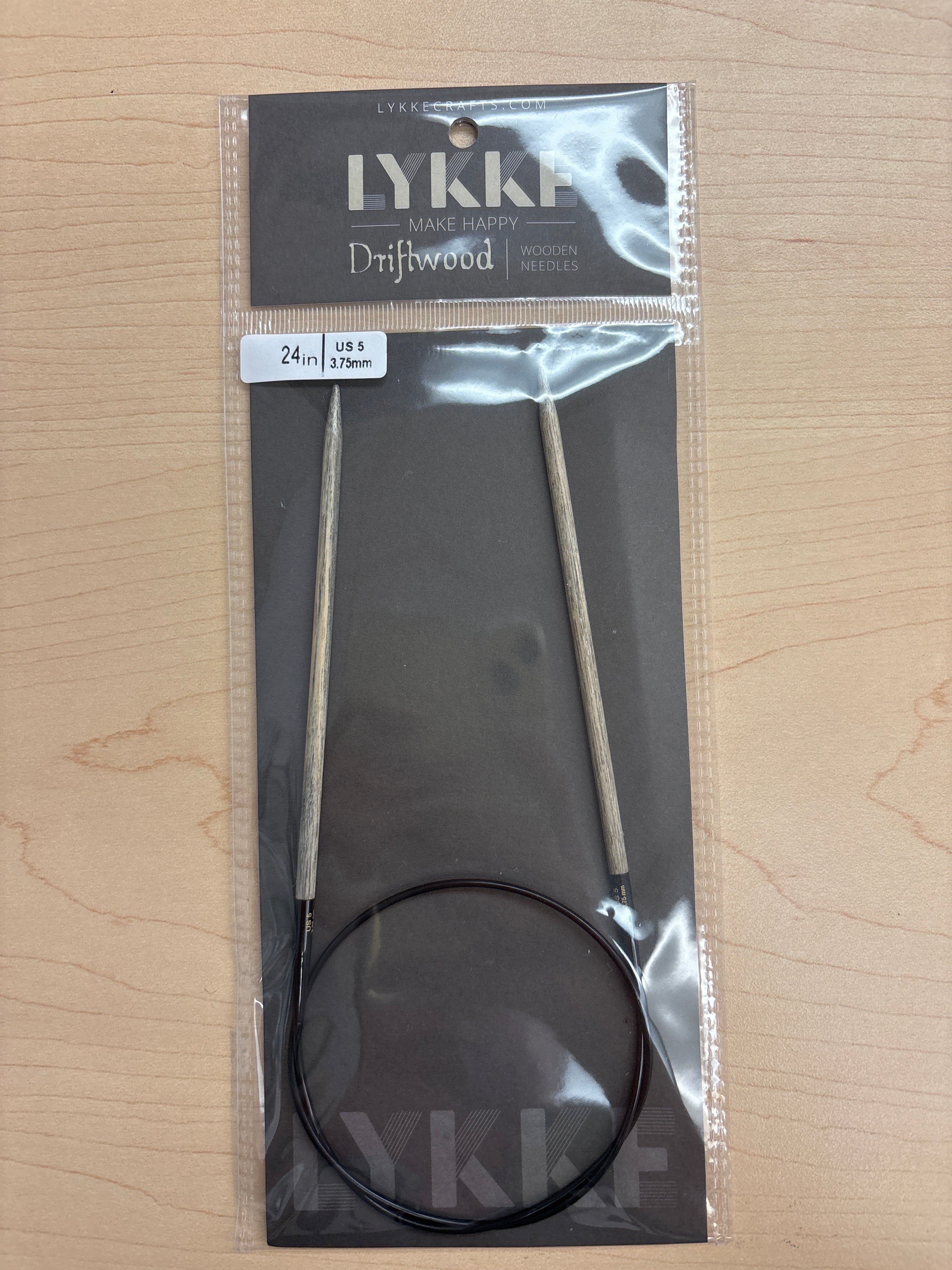 Lykke Driftwood 24” circular knitting needles