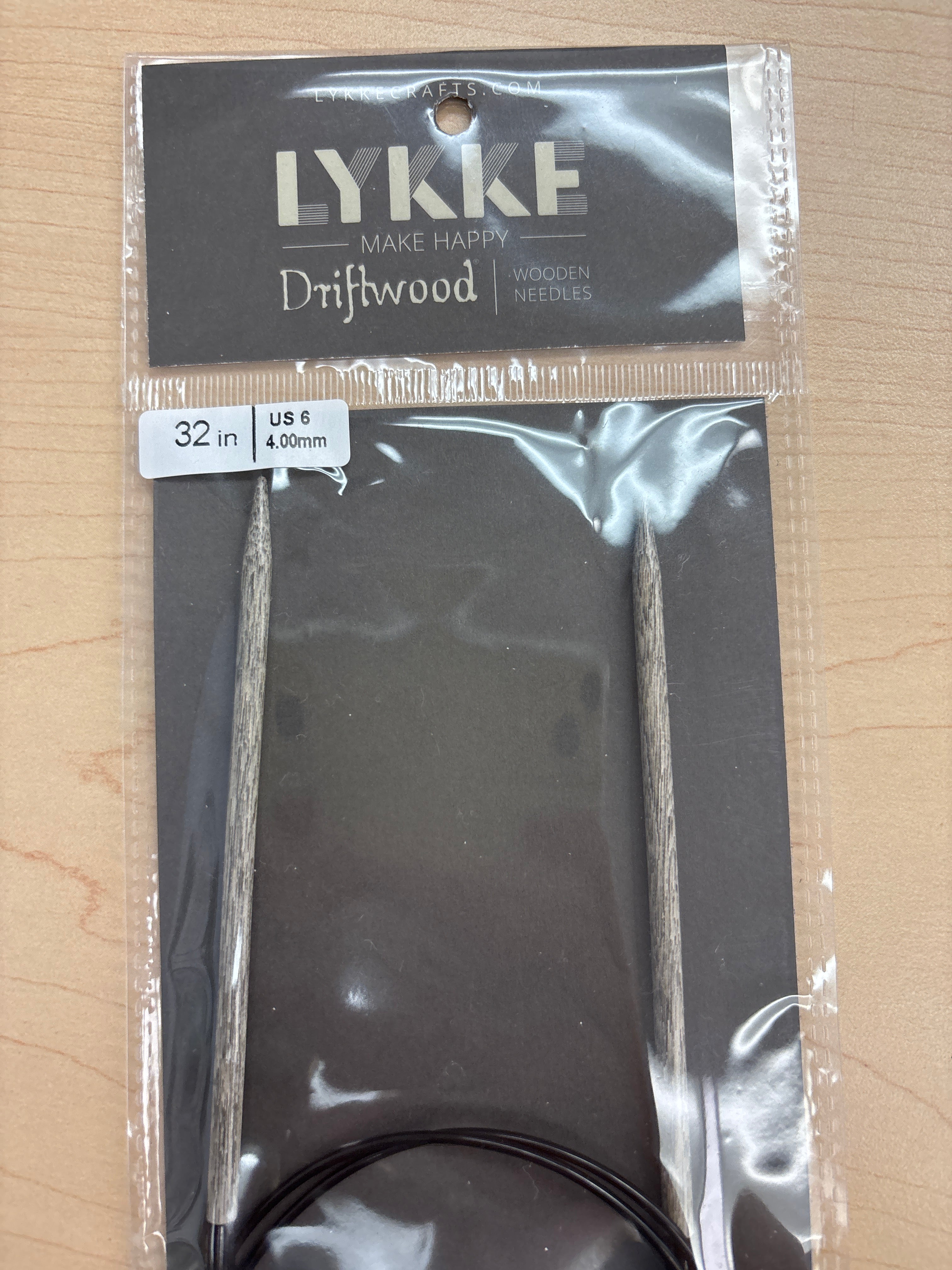 Lykke Driftwood 32” circular knitting needles