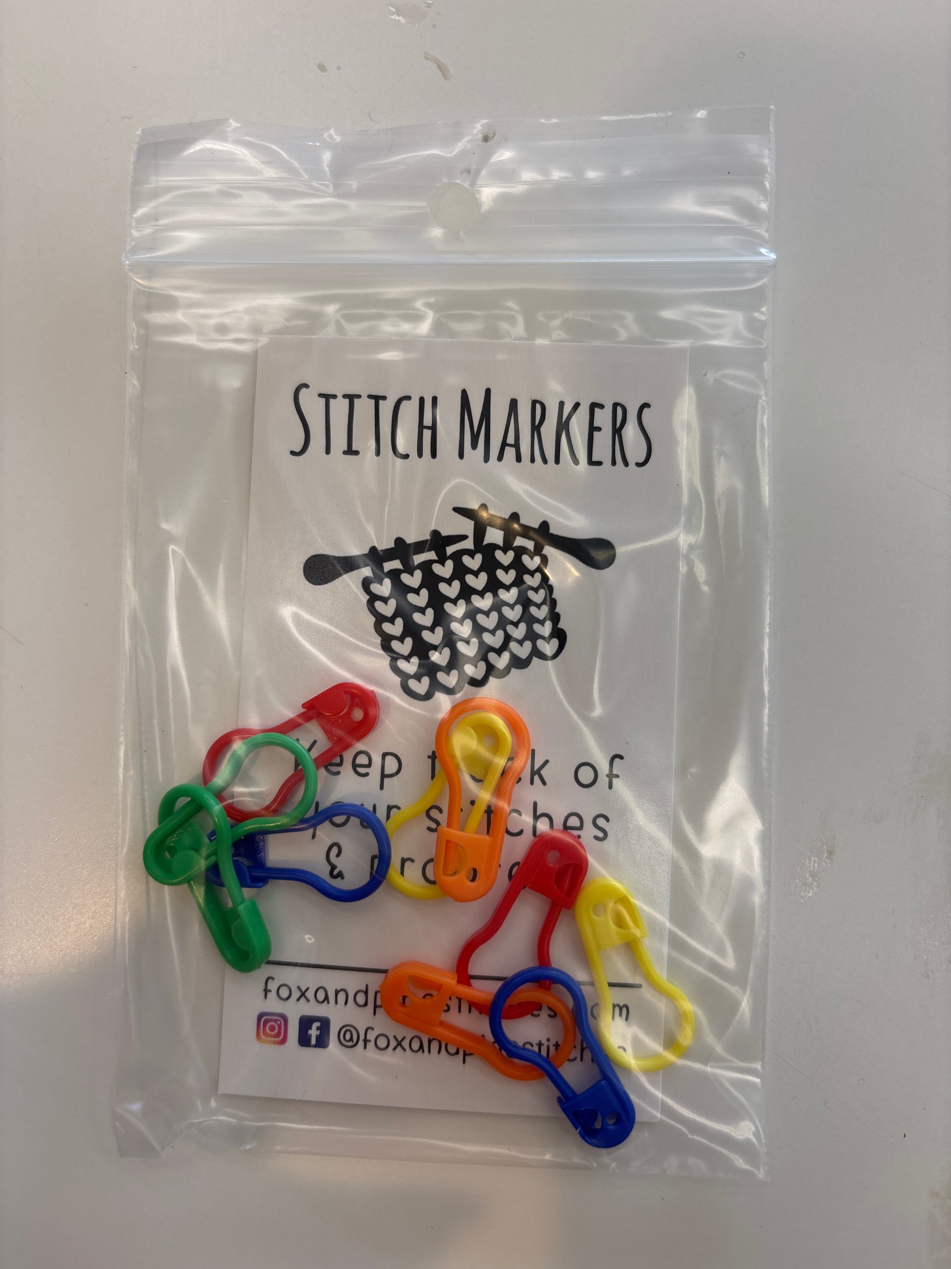 Stitch markers by Fox&Pine
