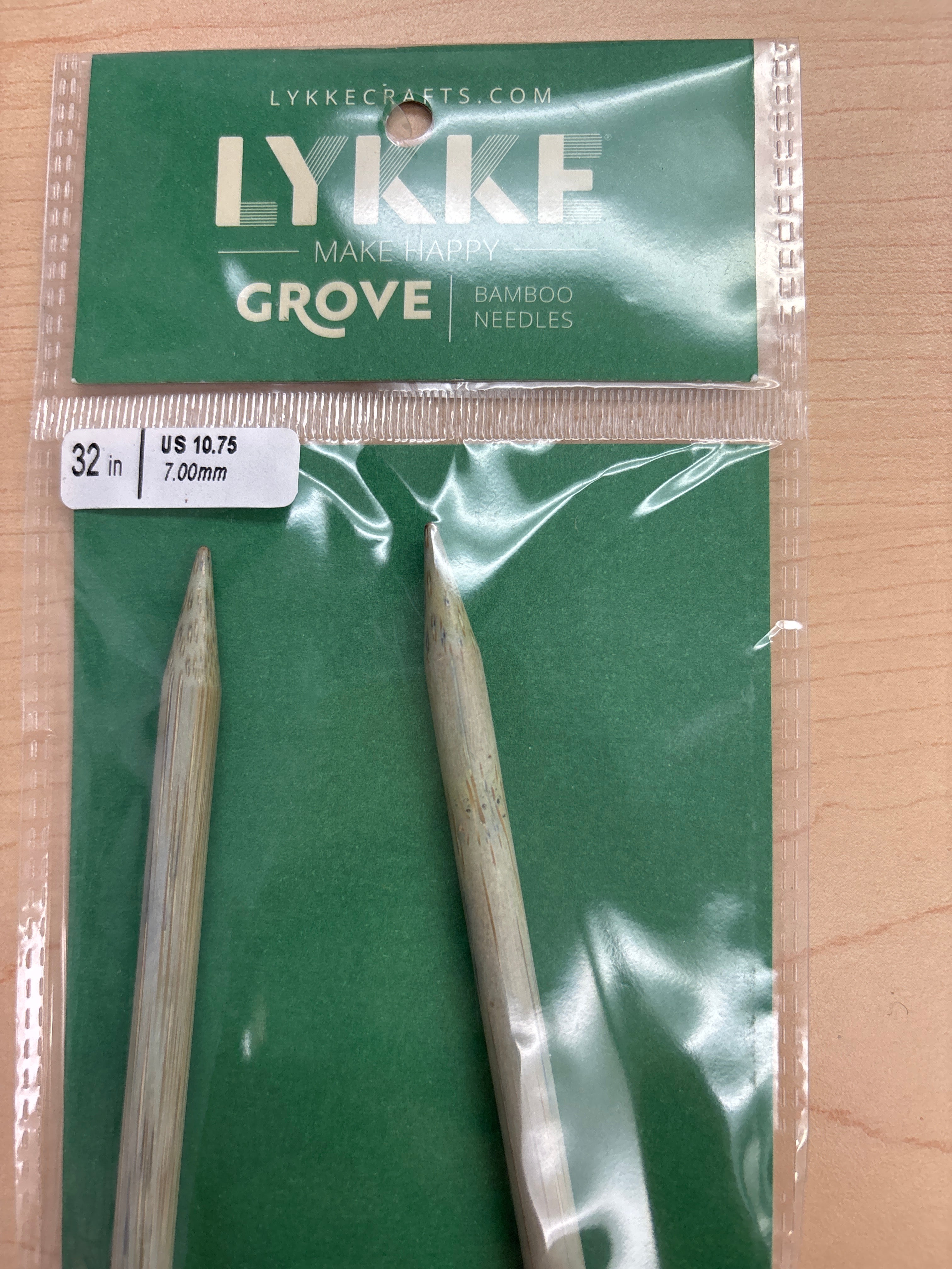 Lykke Grove 32” bamboo circular knitting needles