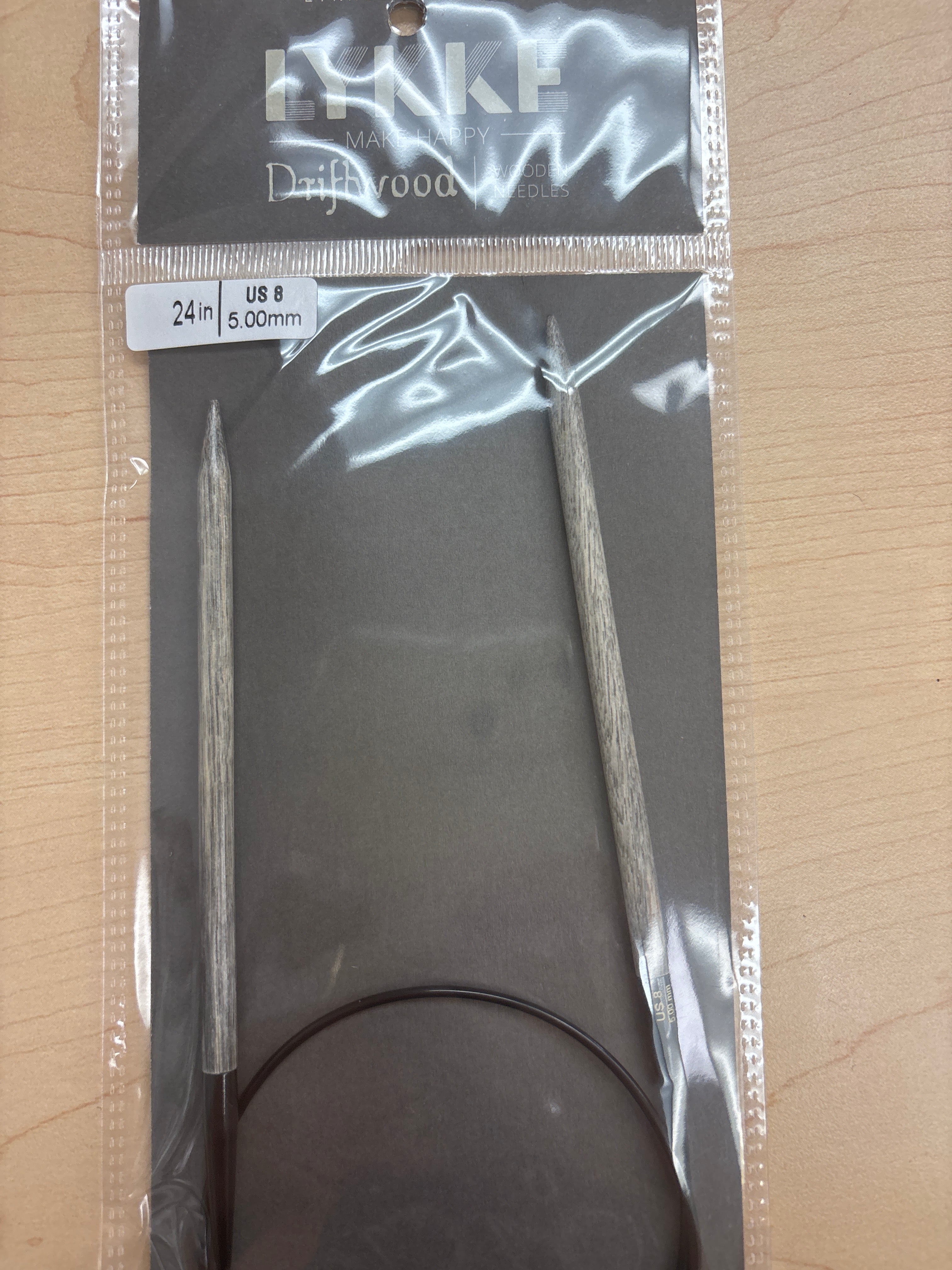 Lykke Driftwood 24” circular knitting needles