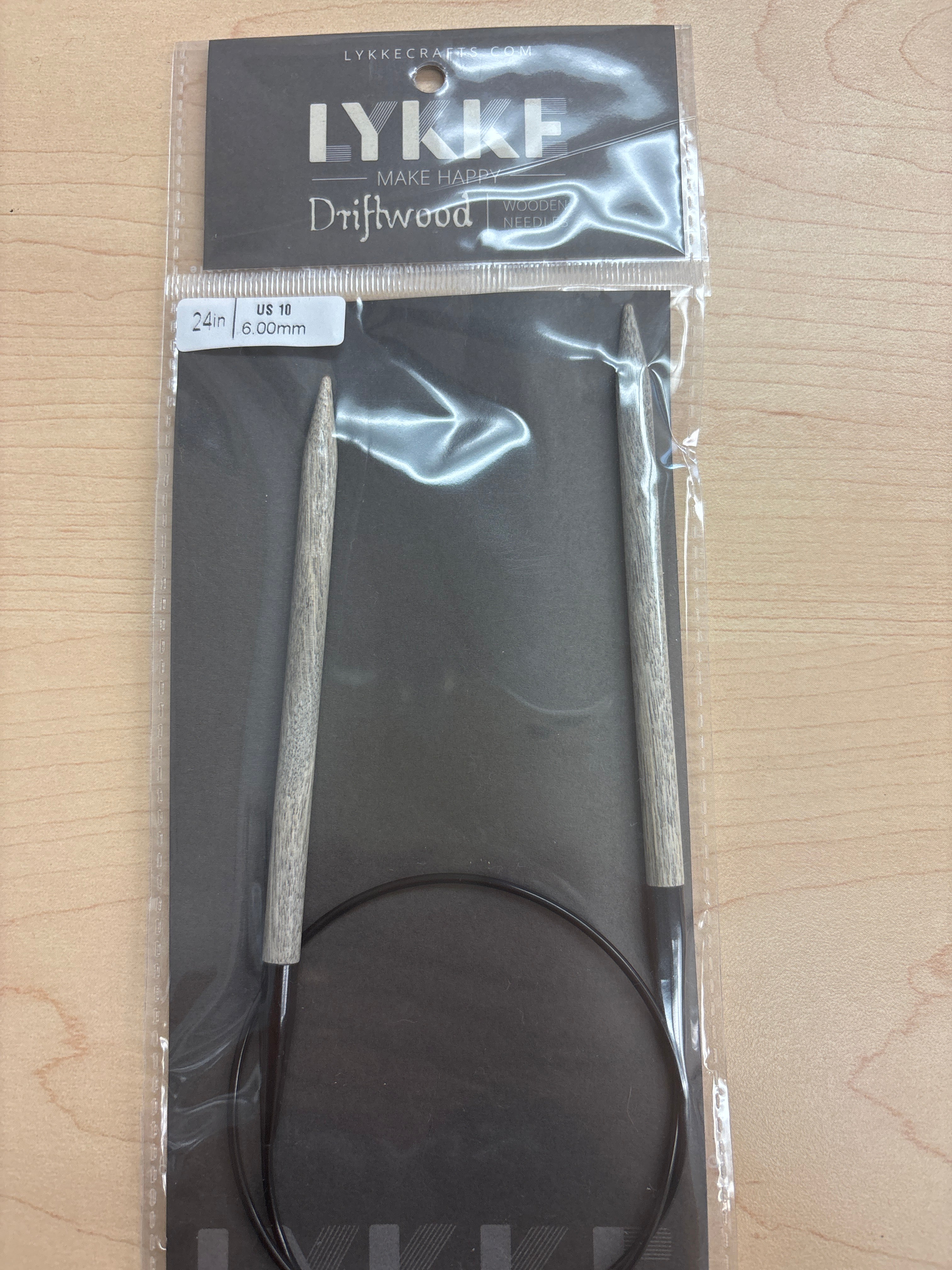 Lykke Driftwood 24” circular knitting needles