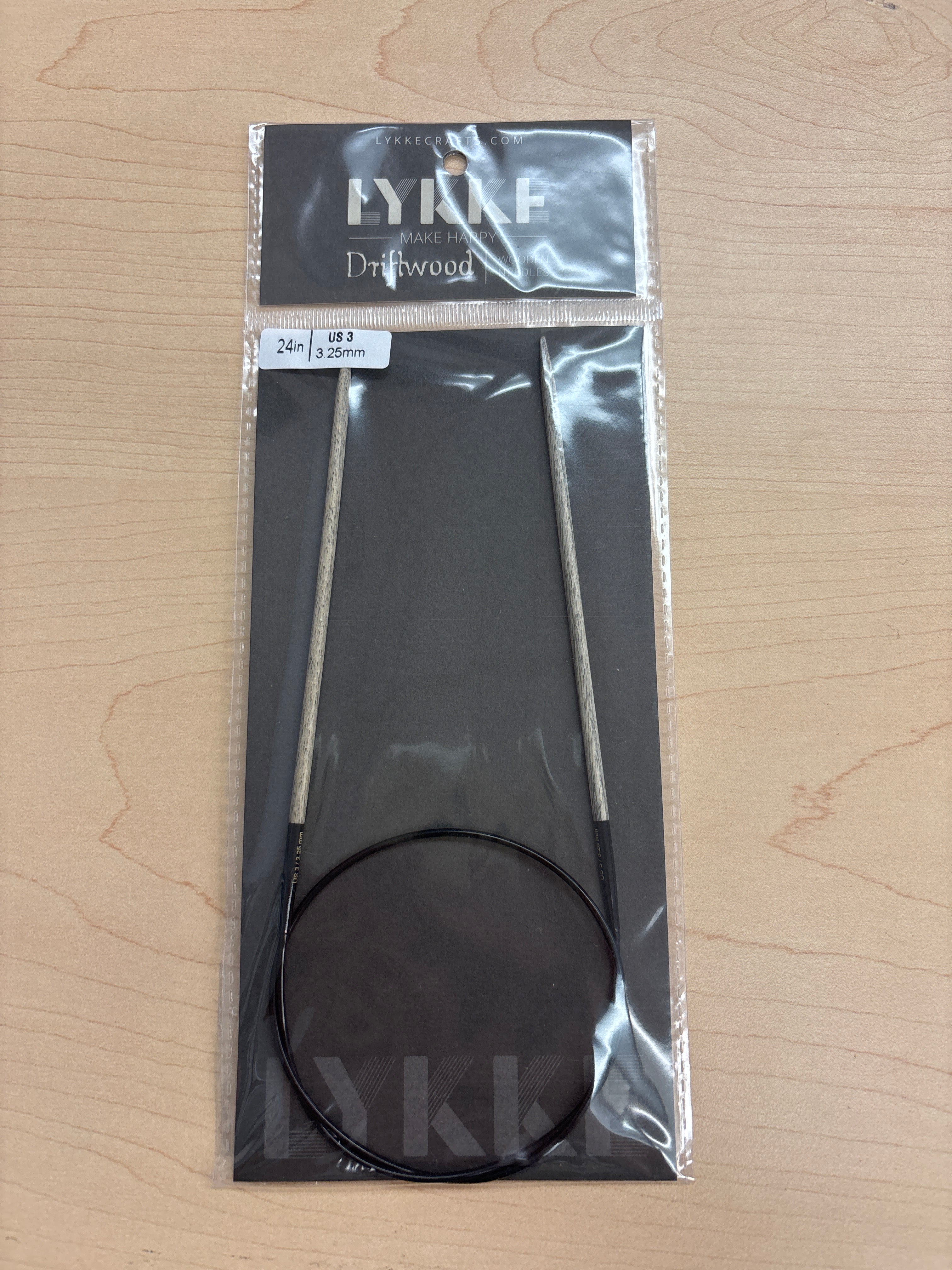 Lykke Driftwood 24” circular knitting needles