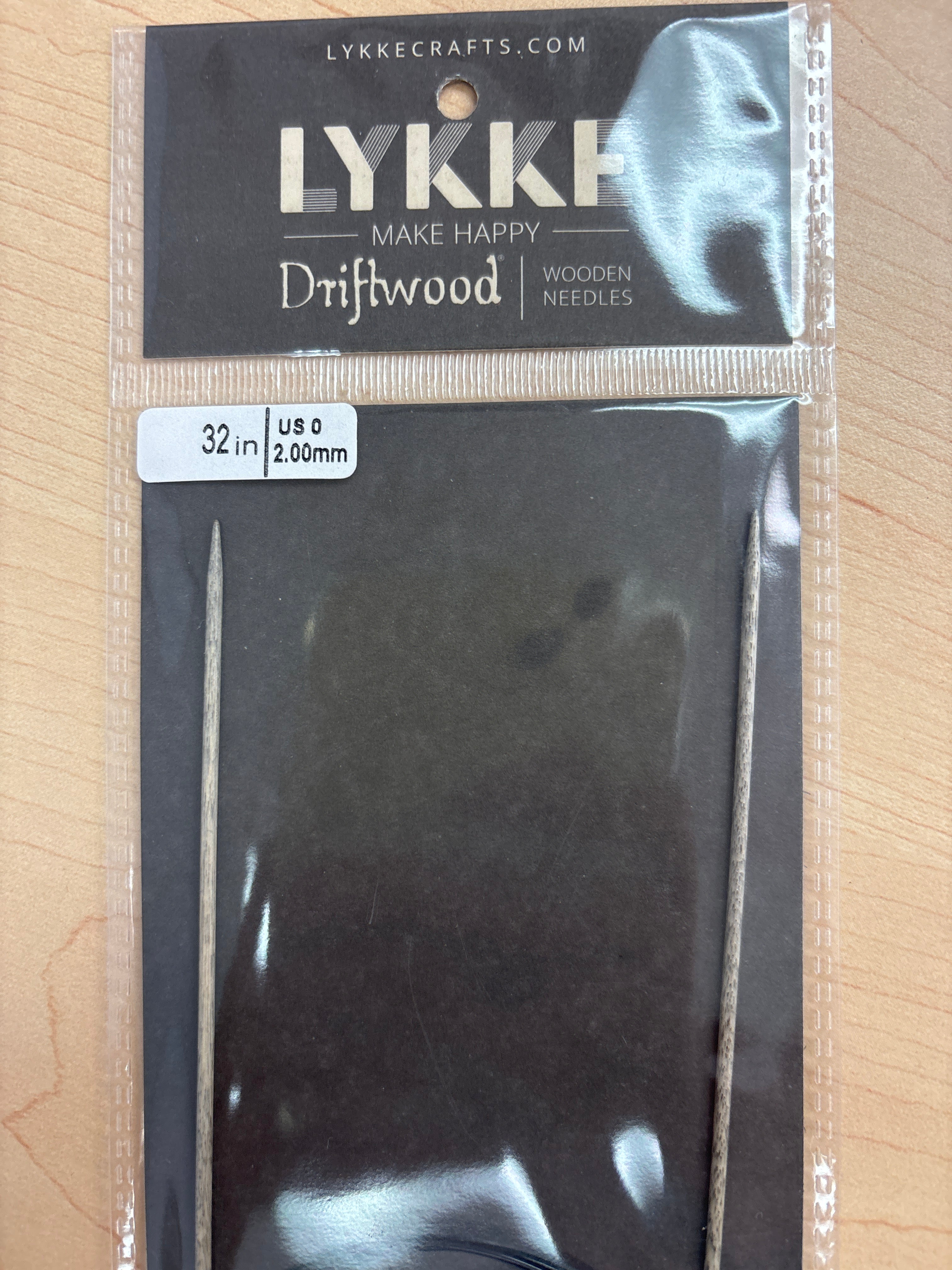Lykke Driftwood 32” circular knitting needles