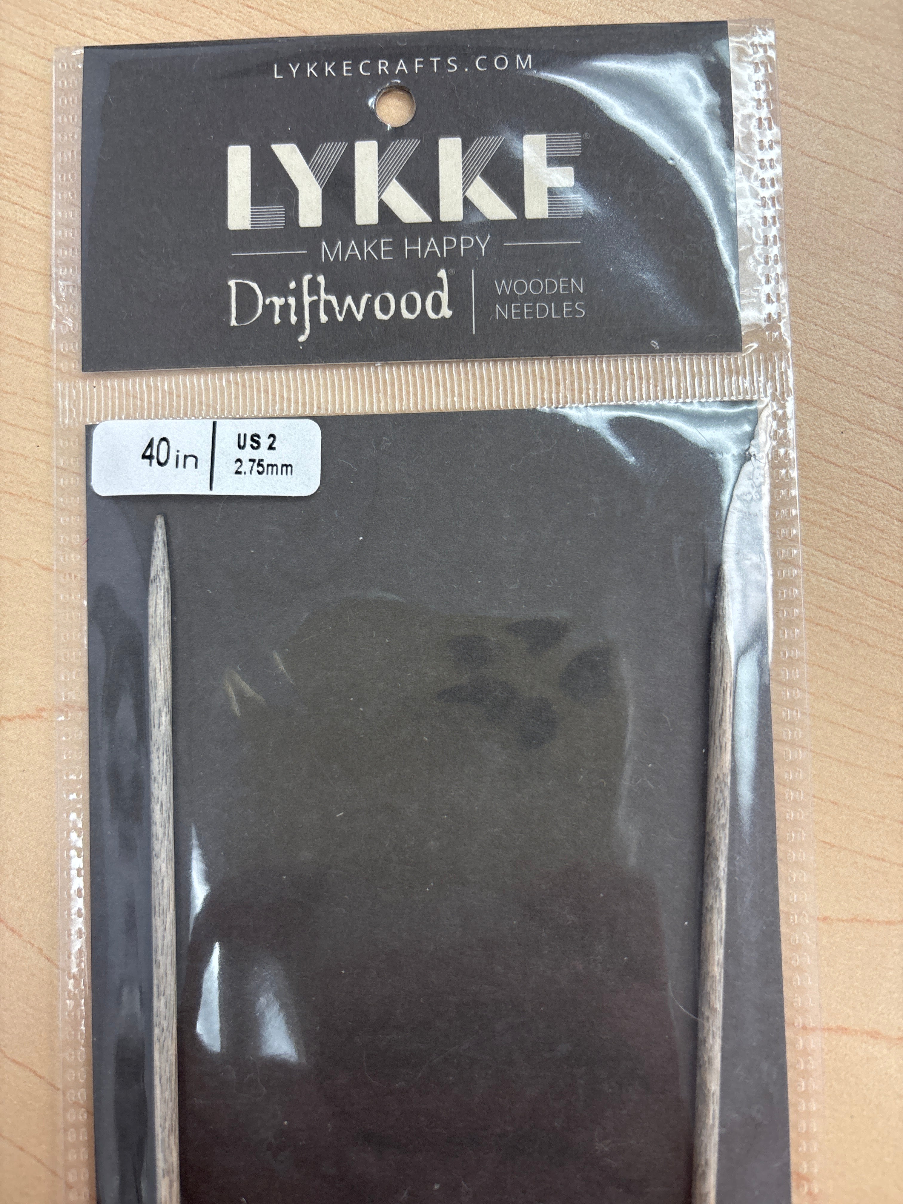 Lykke Driftwood 40” circular knitting needles