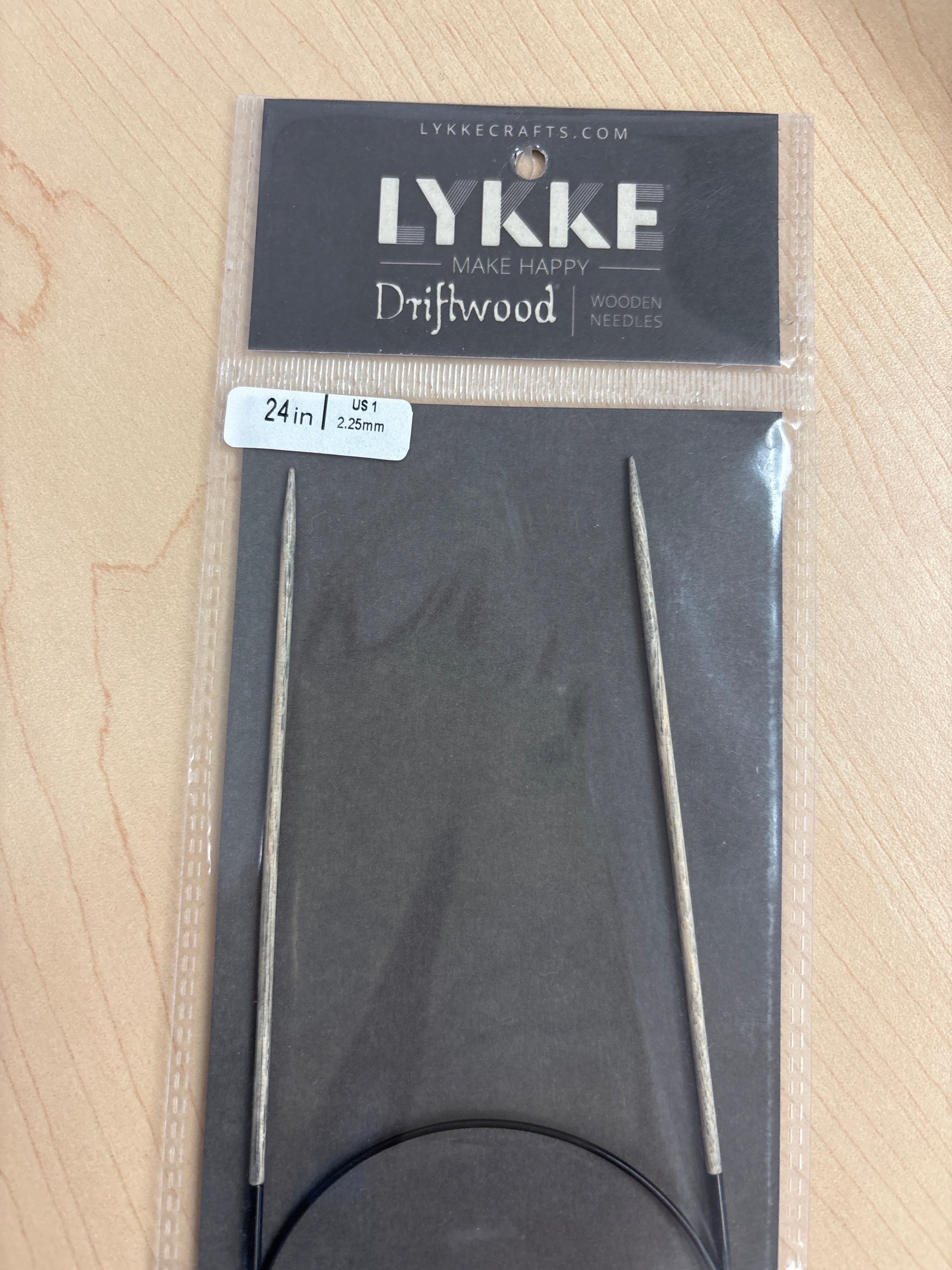 Lykke Driftwood 24” circular knitting needles