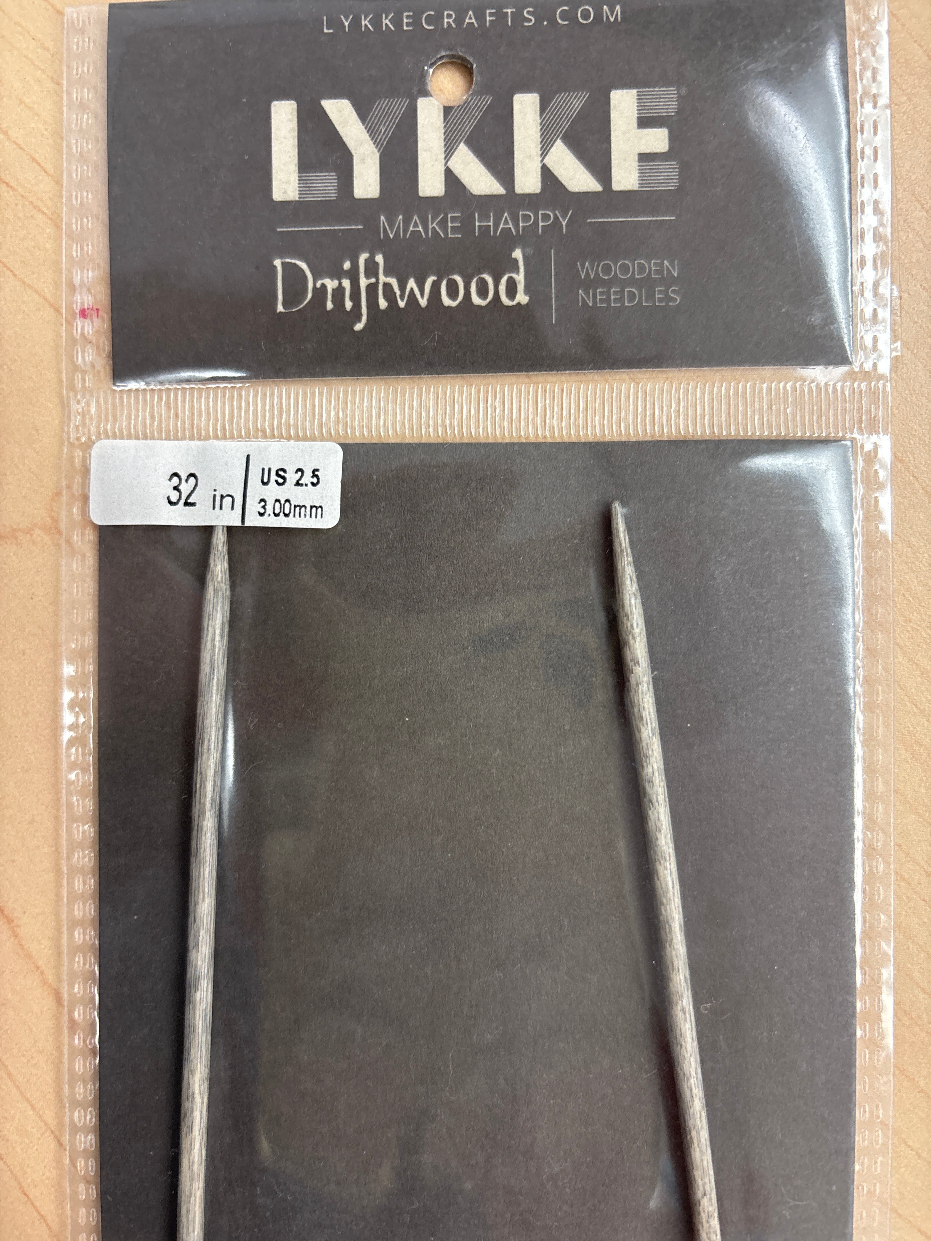 Lykke Driftwood 32” circular knitting needles