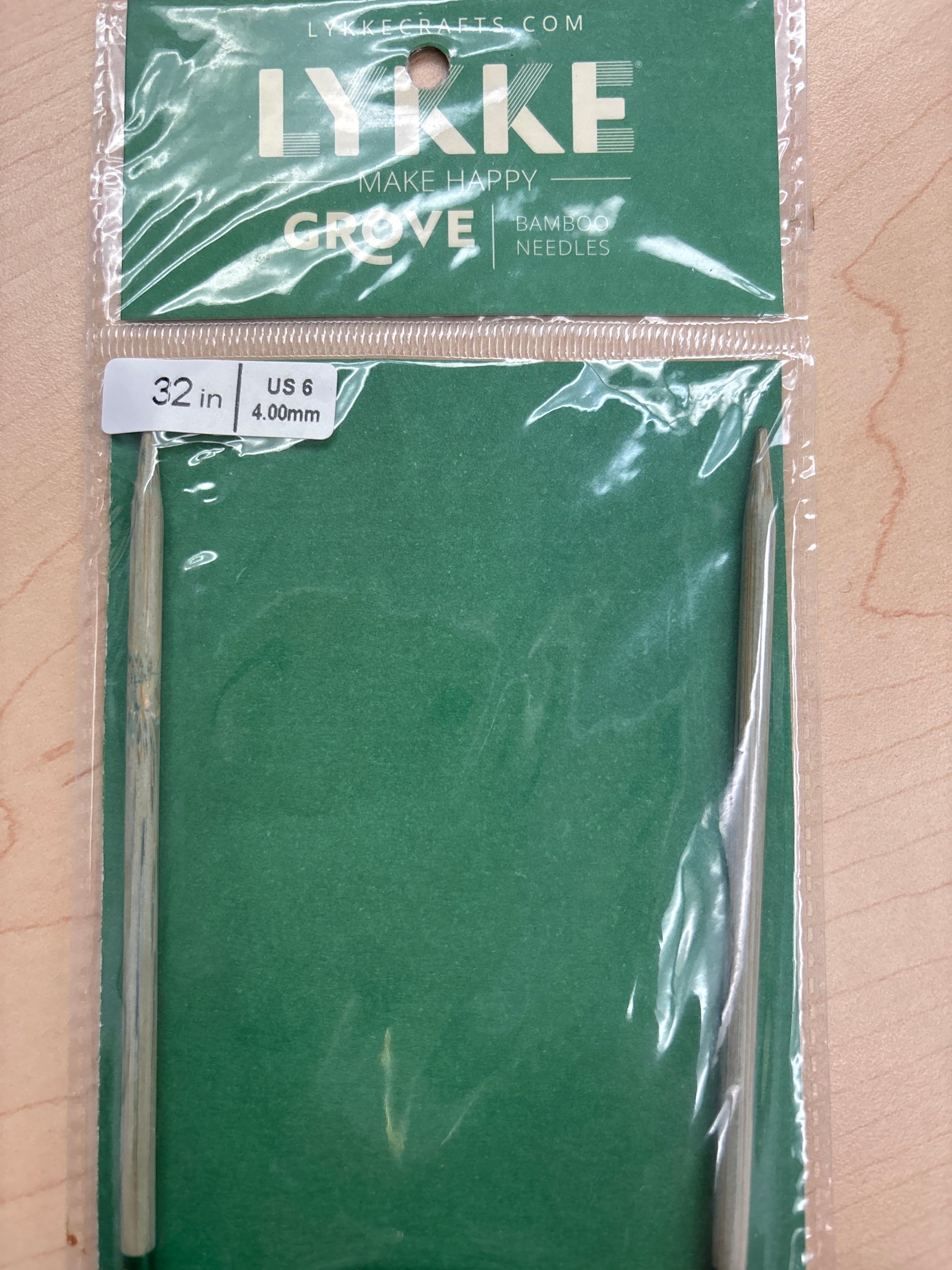 Lykke Grove 32” bamboo circular knitting needles