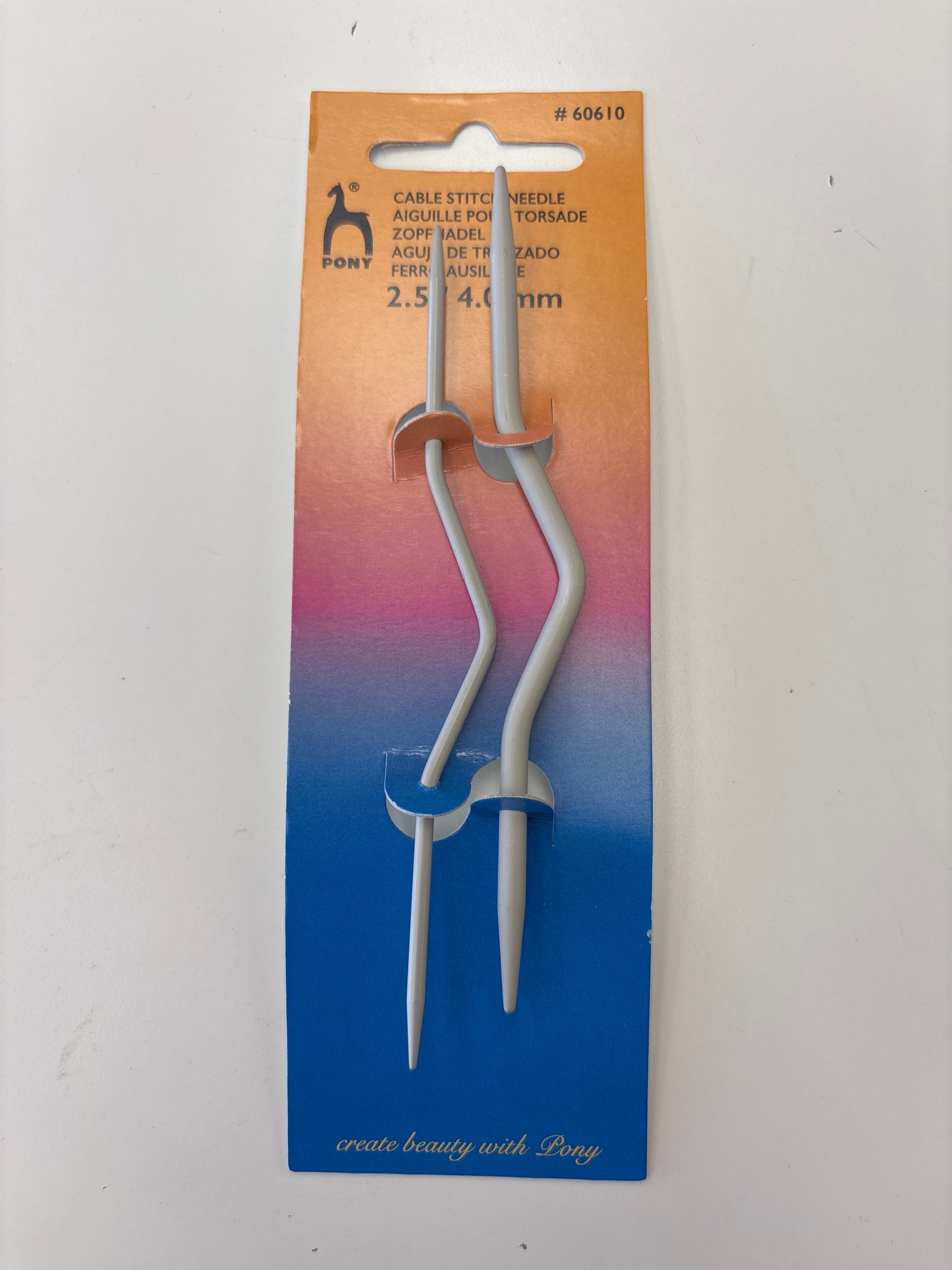 Pony Bent Cable Needle Set(2)