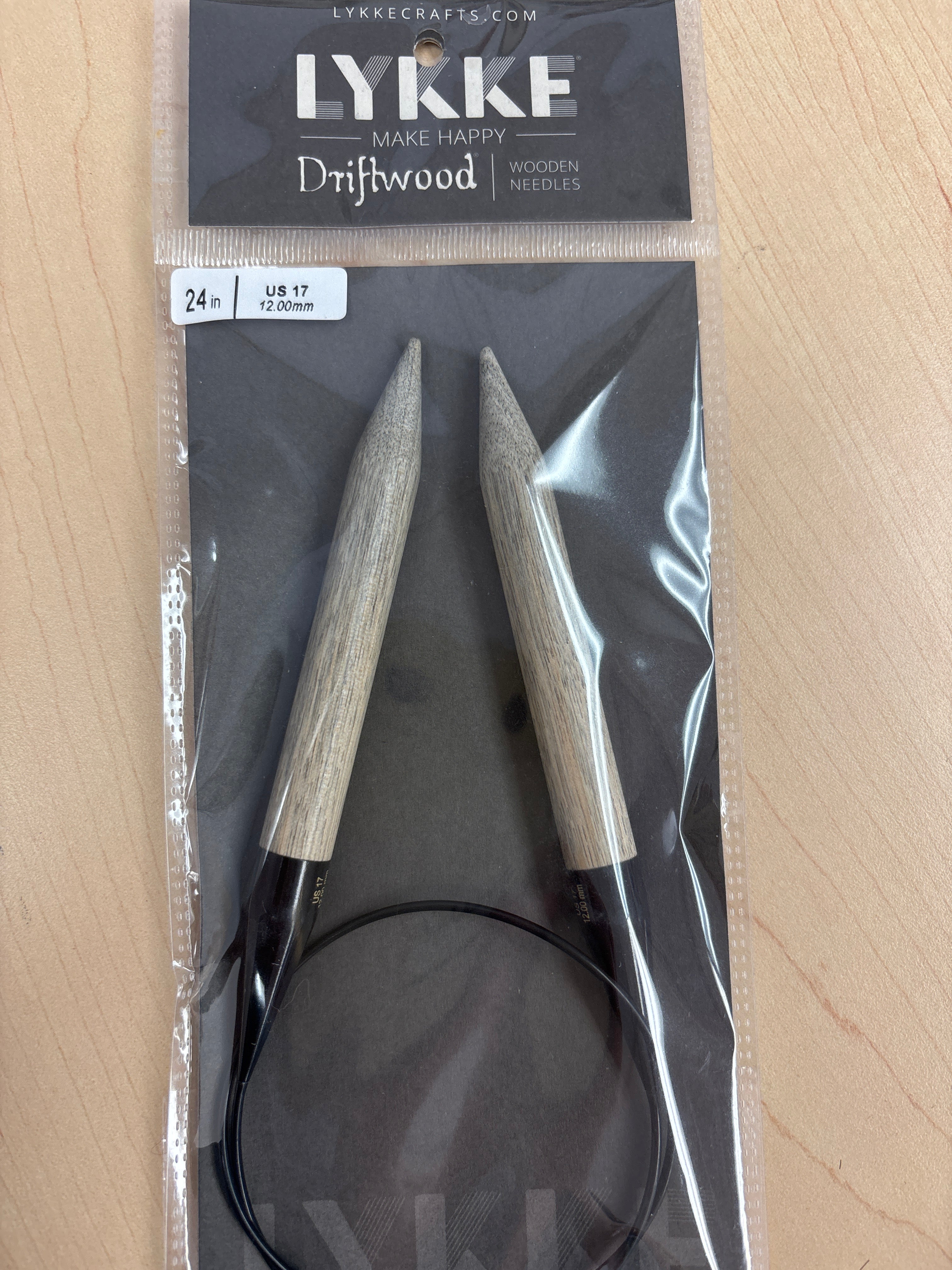 Lykke Driftwood 24” circular knitting needles