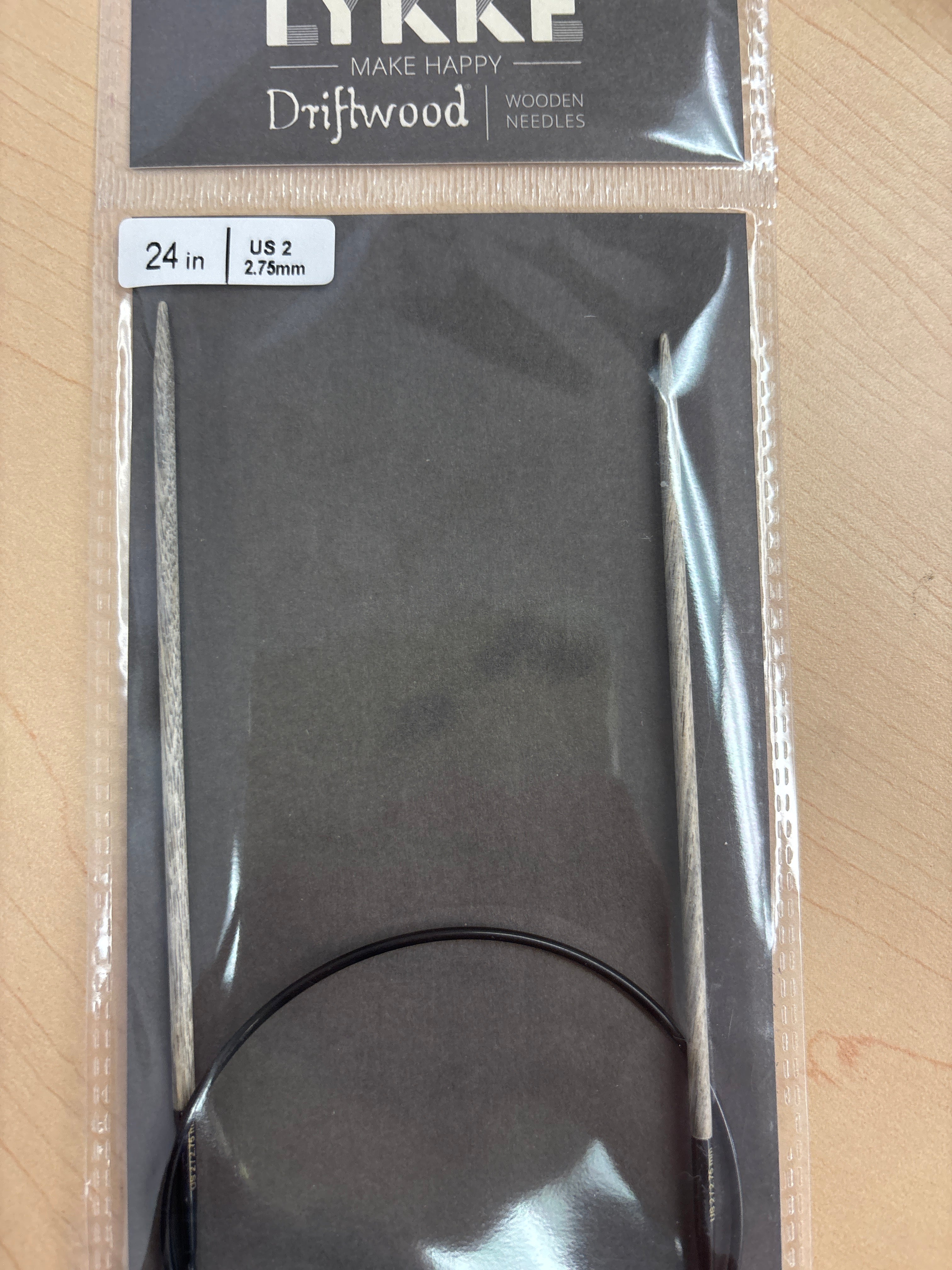 Lykke Driftwood 24” circular knitting needles